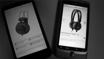 Zdjęcie urządzenia z aplikacją Phonegap