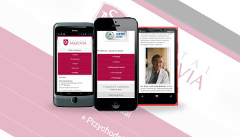 wygląd strony na iPhone